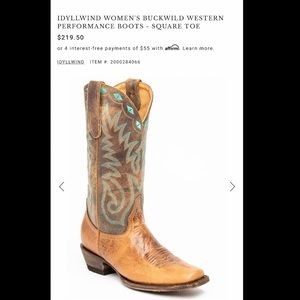 IDYLLWIND Women’s Western Boot Sz 7